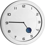 Quartz nástěnné hodiny TFA Dostmann HAPPY HOUR Wanduhr 60.3028.54, vnější Ø 28 cm, kovová stříbrná