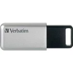 USB flash disk Verbatim Secure Pro 98666, 64 GB, USB 3.2 Gen 1 (USB 3.0), stříbrnočerná