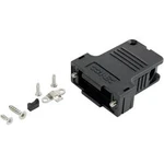 D-SUB pouzdro Conec 165X13419XE, 9 pólů, úhel připojení 45°, plast, černá, 1 ks