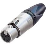 XLR kabelová zásuvka Neutrik NC7FXX, rovná, 7pól., 3,5 - 8 mm, stříbrná