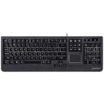 Klávesnice Perixx Periboard-513, integrovaný touchpad, tlačítka myši, černá