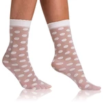 Bílé dámské vzorované ponožky BELLINDA Chic
