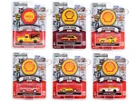 "Shell Oil Special Edition" 6 piece Set Series 1 1/64 Diecast Model Cars by Greenlight