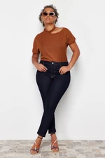 Trendyol Curve Dark Blue Stretchy Skinny Jeans