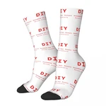 Custom Logo Embroidered Or Print Your Logo Socks Men's Women's Customize NAME Letters Socks Spring Autumn Winter Socks Gift