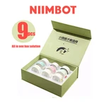 【9Rolls Gift Box】NIIMBOT D11 D110 Label Paper Name Sticker Waterproof Classified Storage Color Sticker