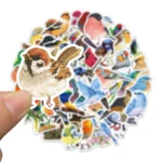 10/50Pcs Colorful Watercolor Style Bird Stickers Decals for Phone Laptop Luggage Suitcase Laptop Decals PVC Car Sticker