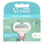 GILLETTE Venus Deluxe Smooth Sensitive Náhradné hlavice 4 ks