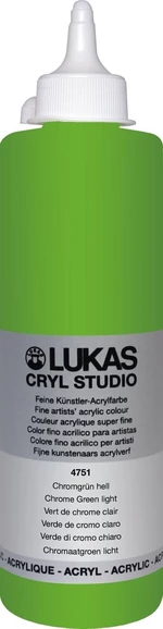 Lukas Cryl Studio Akrylová farba 500 ml Chrome Green Light
