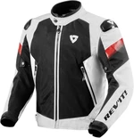 Rev'it! Jacket Control Air H2O White/Black 2XL Chaqueta textil