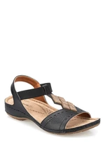 Polaris  91.157364.z Black Woman Sandals