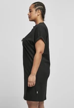 Women's T-shirt made of organic cotton, cut on the sleeve, black