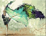 Zuty Peinture par numéros Danseuse au voile