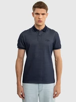 Big Star Man's Polo T-shirt 153916 Navy Blue 403
