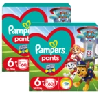 Pampers Active Baby Pants Paw Patrol Kalhotkové plenky vel. 6, 14-19 kg, 2 x 60 ks