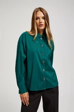Shirt with decorative buttons