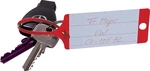 EICHNER Klíčenky - visačky na klíče se štítkem a poutkem, plast, různé barvy, balení 100 ks Barva: červená