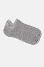 Avva Men's Gray Sneaker Socks
