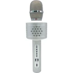 Mikrofón karaoke Bluetooth strieborný