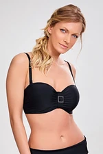 Plavková balkonová podprsenka Panache Anya - PANPBLACK/černá / 32FF PAN3E001-BLACK