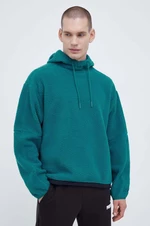 Sportovní mikina Calvin Klein Performance zelená barva, s kapucí