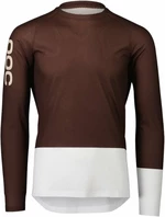 POC MTB Pure LS Jersey Axinite Brown/Hydrogen White M Maillot de ciclismo