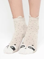 Beige socks Yups dx4085a. R00