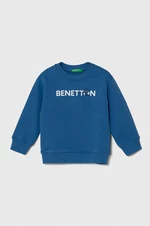 Detská bavlnená mikina United Colors of Benetton s potlačou