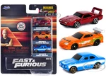 "Fast &amp; Furious" 3 piece Set "Nano Hollywood Rides" Series 1 Diecast Model Cars by Jada