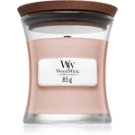 Woodwick Vanilla & Sea Salt vonná svíčka s dřevěným knotem 85 g