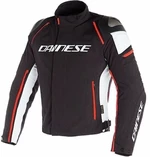 Dainese Racing 3 D-Dry Black/White/Fluo Red 46 Kurtka tekstylna