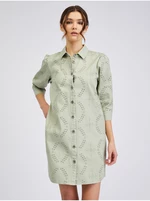 Světle zelené dámské džínové šaty ORSAY - Dámské