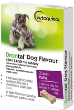 DRONTAL Dog Flavour 150/144/50 mg tablety 2 tablet