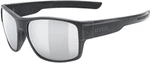 UVEX ESNLT Spirit Black Mat/Mirror Silver Kerékpáros szemüveg