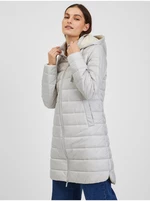 Orsay Light Blue Ladies Winter Quilted Coat - Women
