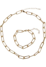 Ceres bracelet and necklace - gold colors
