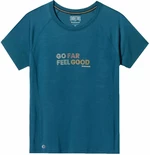 Smartwool Women's Active Ultralite Go Far Feel Good Graphic Short Sleeve Tee Twilight Blue M Outdoor T-Shirt