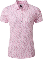 Footjoy Floral Print Lisle Pink/White S