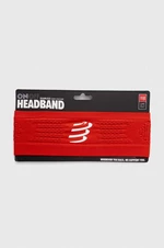 Čelenka Compressport Headband On/Off červená farba, XBNU3903