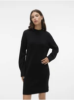 Black women's sweater dress VERO MODA Goldneedle - Women