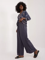 Navy Blue Wide Palazzo Pants SUBLEVEL