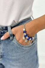 Blue cornflower bracelet