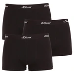 3PACK Men's Boxers S.Oliver black