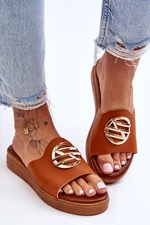 Women's slippers with Camel Secrets decoration