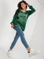 Dark green long sweatshirt