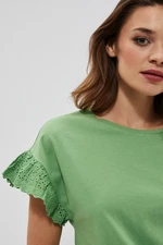 Blouse with decorative sleeves