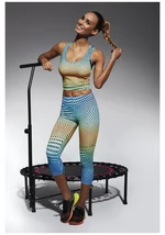 Bas Bleu Leggings WAVE 70 with colorful print and leg 3/4