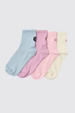 Trendyol Multicolored 4 Pack Cotton Knitted Socks