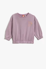 Koton Sweatshirt - Purple - Relaxed fit