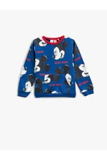 Koton Mickey Mouse Printed Sweatshirt Licensed Kangaroo Long Sleeve with Pocket